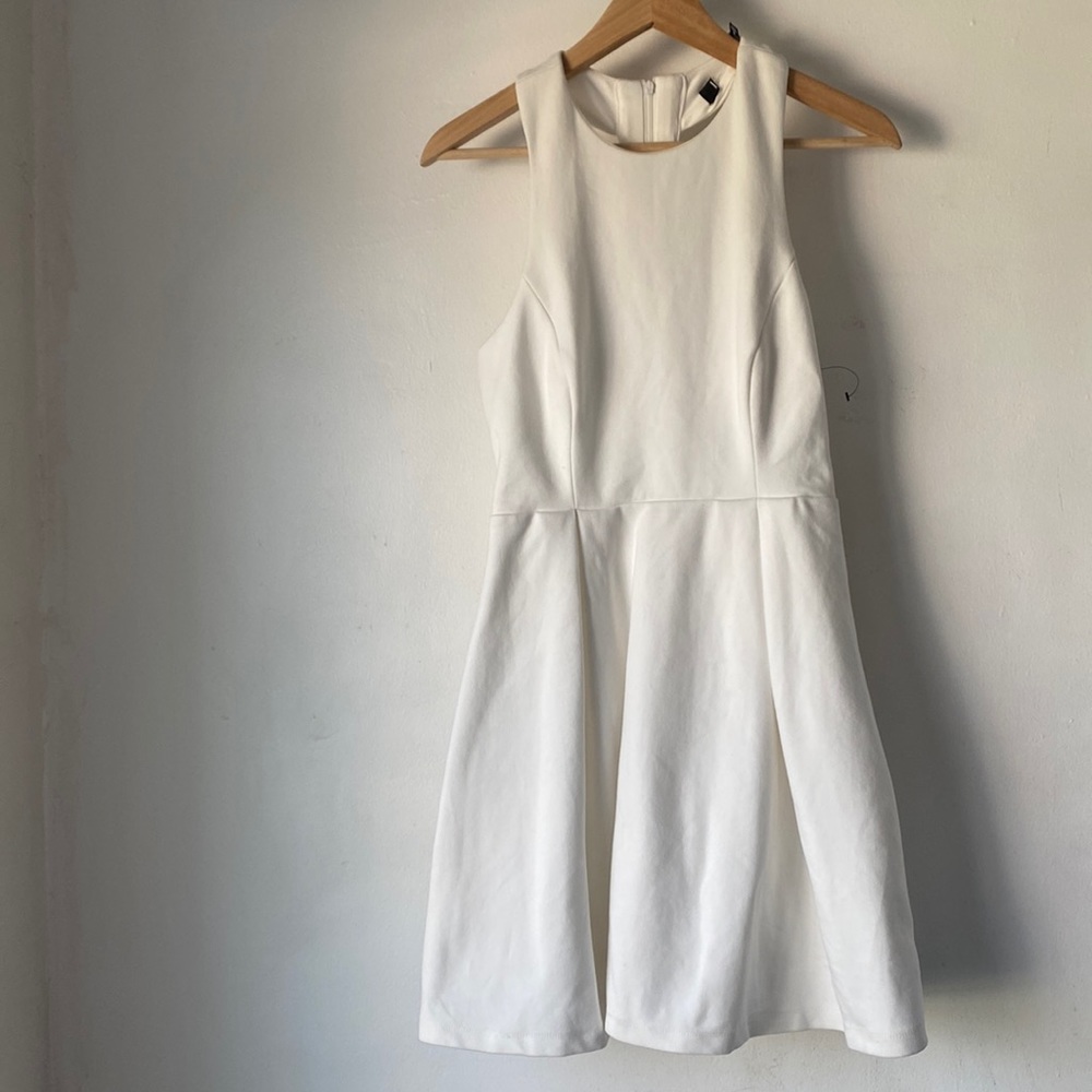 Lulu’s S Cutout and About White Skater Dress - Picture 2 of 14